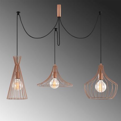 Κρεμαστό φωτιστικό οροφής MEZOPOTAMYA 3xE27/40W/230V spider