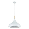 Κρεμαστό φωτιστικό οροφής MIKO 1xE27/60W/230V διάμετρος 32 cm λευκό