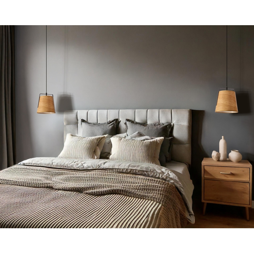 Κρεμαστό φωτιστικό οροφής MILBURY 1xE27/40W/230V καφέ