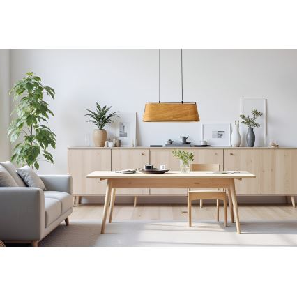 Κρεμαστό φωτιστικό οροφής MILBURY 2xE27/40W/230V καφέ