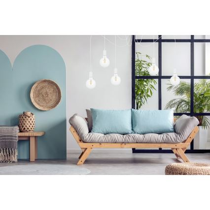 Κρεμαστό φωτιστικό οροφής MIROS 5xE27/60W/230V spider λευκό