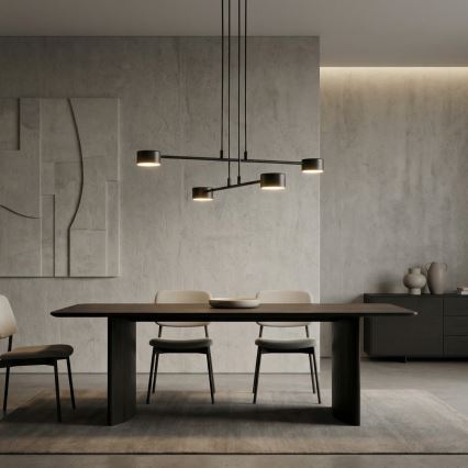 Κρεμαστό φωτιστικό οροφής MODUS 4xGX53/12W/230V μαύρο