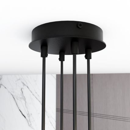 Κρεμαστό φωτιστικό οροφής MODUS 4xGX53/12W/230V μαύρο