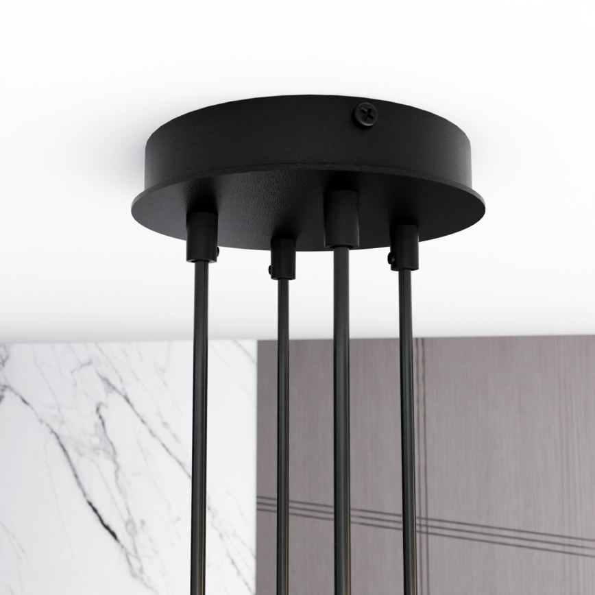 Κρεμαστό φωτιστικό οροφής MODUS 4xGX53/12W/230V μαύρο