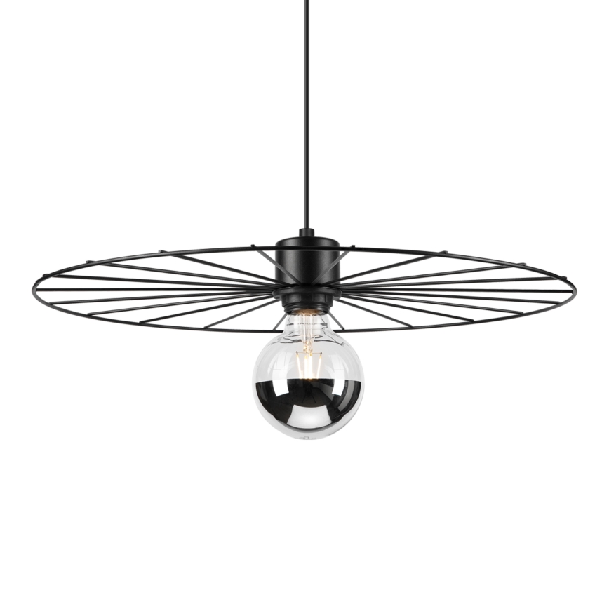 Κρεμαστό φωτιστικό οροφής MONTANA 1xE27/15W/230V διάμετρος 45 cm μαύρο