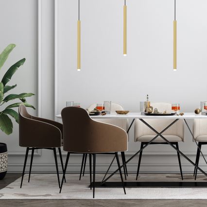 Κρεμαστό φωτιστικό οροφής MONZA 1xG9/8W/230V χρυσό