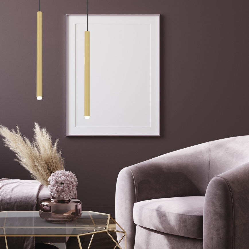 Κρεμαστό φωτιστικό οροφής MONZA 1xG9/8W/230V χρυσό