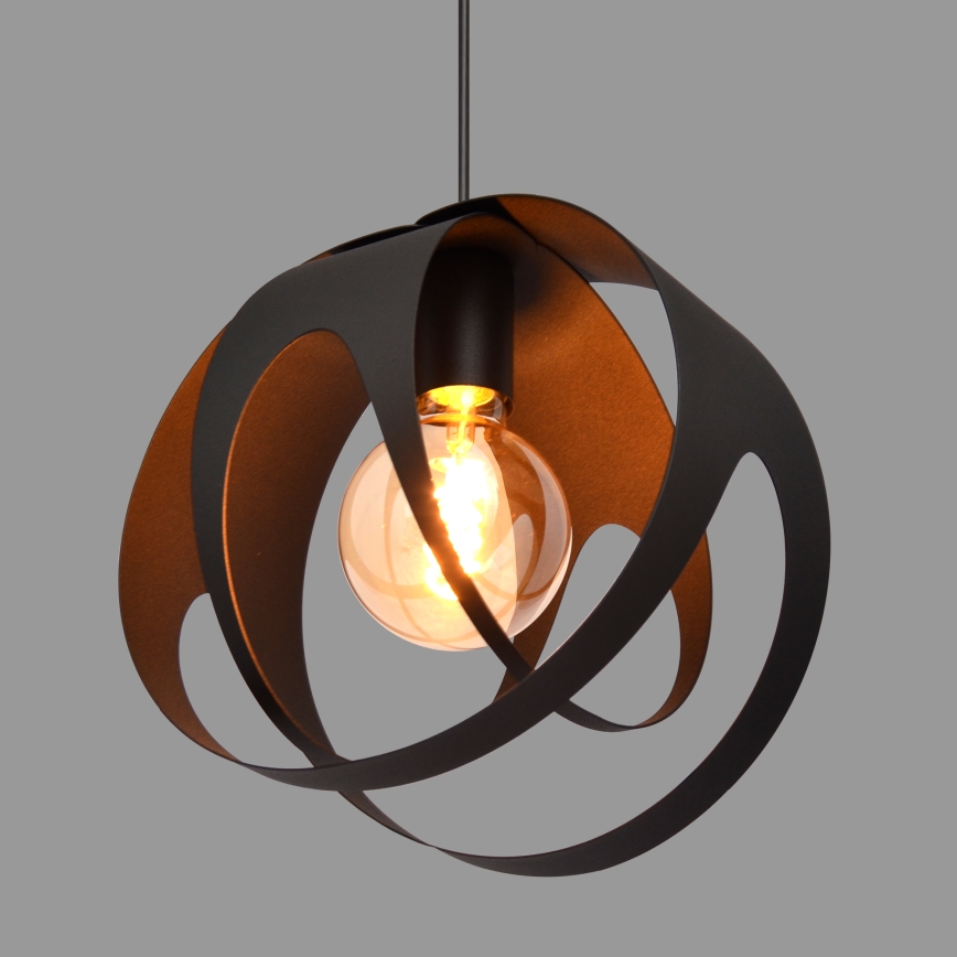 Κρεμαστό φωτιστικό οροφής  MOONLIGHT 1xE27/15W/230V μαύρο