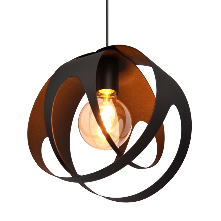 Κρεμαστό φωτιστικό οροφής  MOONLIGHT 1xE27/15W/230V μαύρο