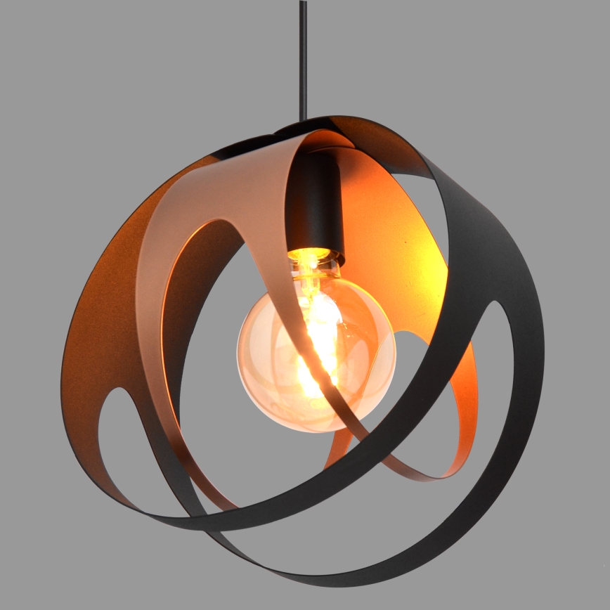 Κρεμαστό φωτιστικό οροφής MOONLIGHT 1xE27/15W/230V μαύρο/χάλκινο