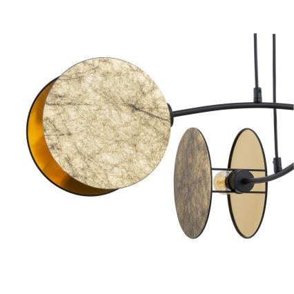 Κρεμαστό φωτιστικό οροφής MOTIF 4xE27/15W/230V χρυσαφί