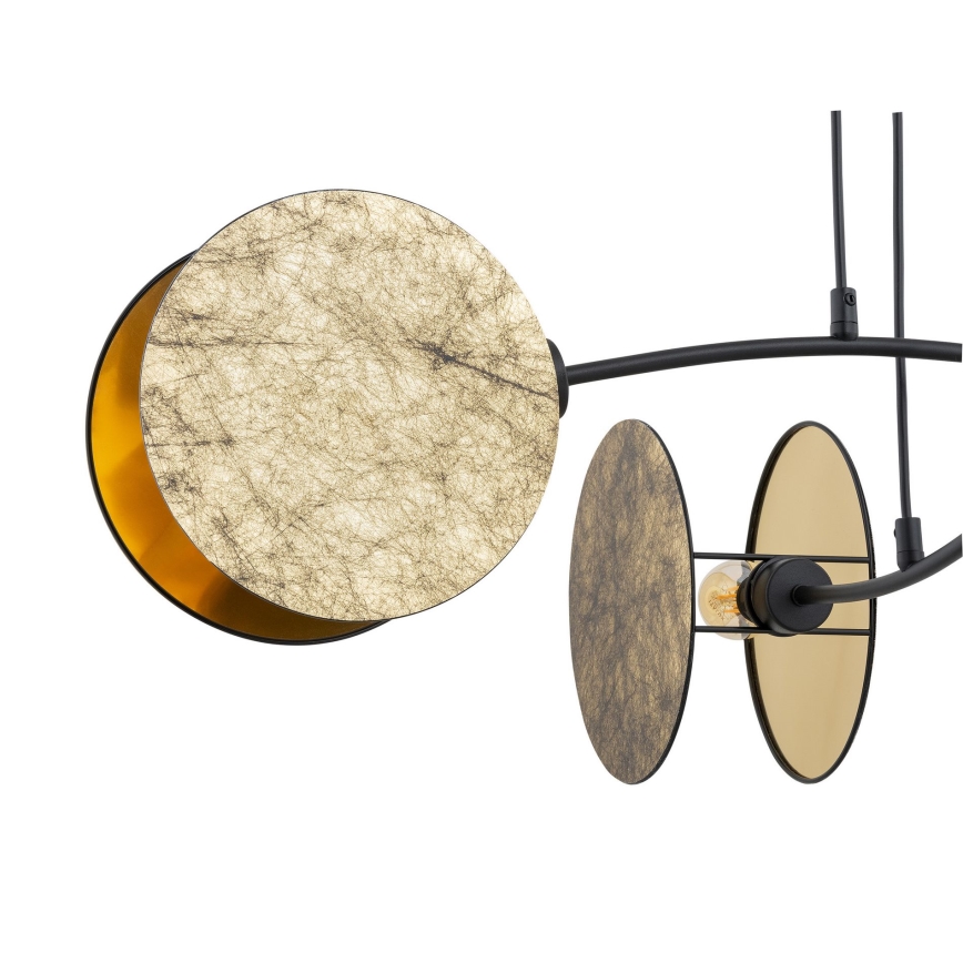 Κρεμαστό φωτιστικό οροφής MOTIF 4xE27/15W/230V χρυσαφί