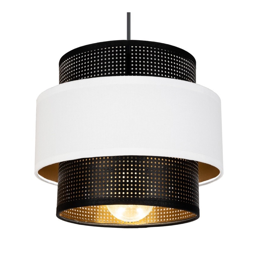 Κρεμαστό φωτιστικό οροφής NESS 2xE27/60W/230V spider μαύρο/λευκό