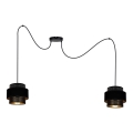 Κρεμαστό φωτιστικό οροφής NESS 2xE27/60W/230V spider μαύρο
