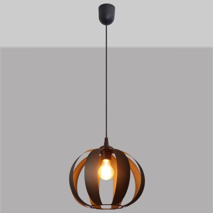 Κρεμαστό φωτιστικό οροφής NEWTON 1xE27/15W/230V μαύρο