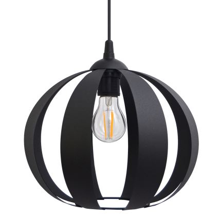 Κρεμαστό φωτιστικό οροφής NEWTON 1xE27/15W/230V μαύρο