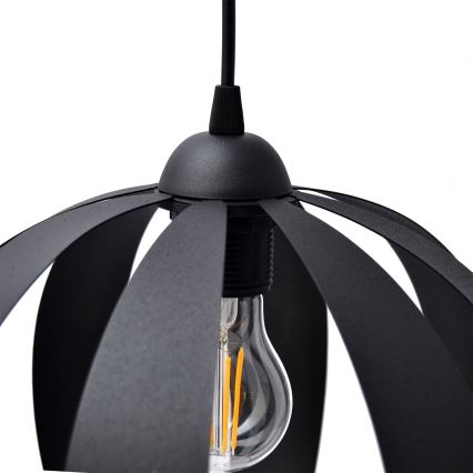 Κρεμαστό φωτιστικό οροφής NEWTON 1xE27/15W/230V μαύρο