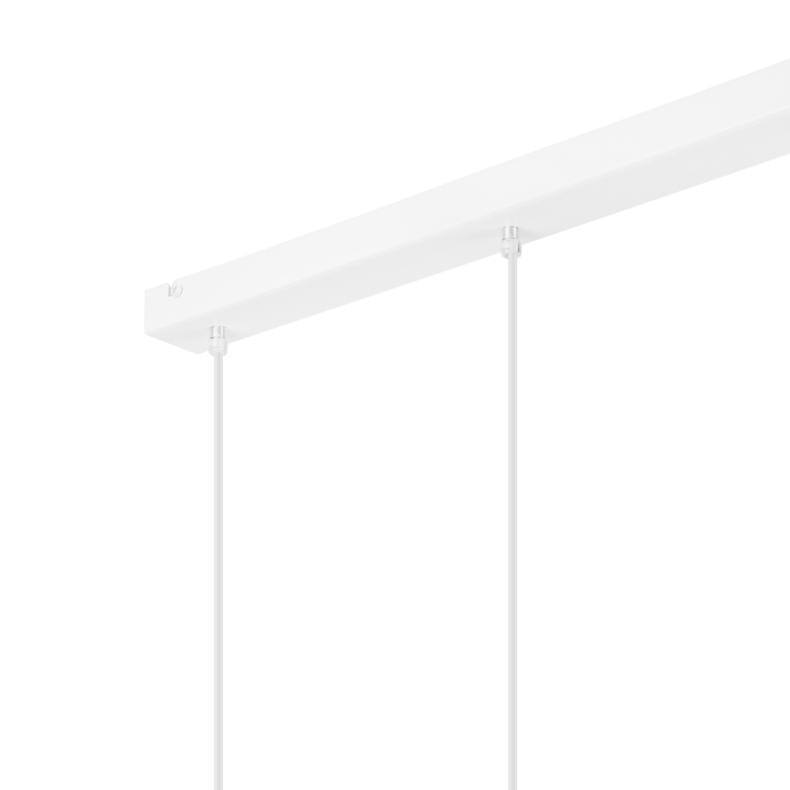 Κρεμαστό φωτιστικό οροφής NICO 3xE27/60W/230V λευκό/οξιά