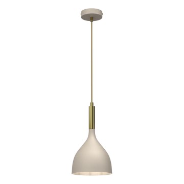 Κρεμαστό φωτιστικό οροφής NOAK 1xE27/15W/230V μπεζ/χρυσό