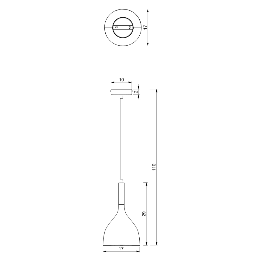 Κρεμαστό φωτιστικό οροφής NOAK 1xE27/15W/230V μπεζ/χρυσό