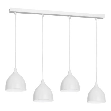 Κρεμαστό φωτιστικό οροφής NOAK 4xE27/15W/230V γκρι