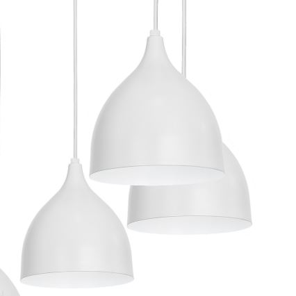 Κρεμαστό φωτιστικό οροφής NOAK 5xE27/15W/230V γκρι