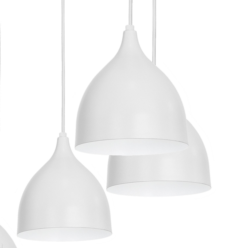 Κρεμαστό φωτιστικό οροφής NOAK 5xE27/15W/230V γκρι