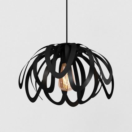 Κρεμαστό φωτιστικό οροφής ORCHID 1xE27/60W/230V μαύρο