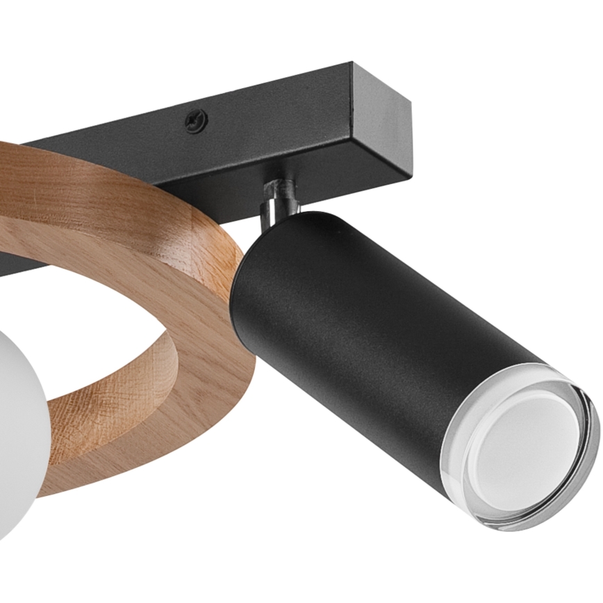 Κρεμαστό φωτιστικό οροφής OTIS 1xG9/5W/230V + 2xE27/15W/230V δρυς