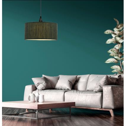 Κρεμαστό φωτιστικό οροφής  PATTI 1xE27/60W/230V διάμετρος 30 cm πράσινο