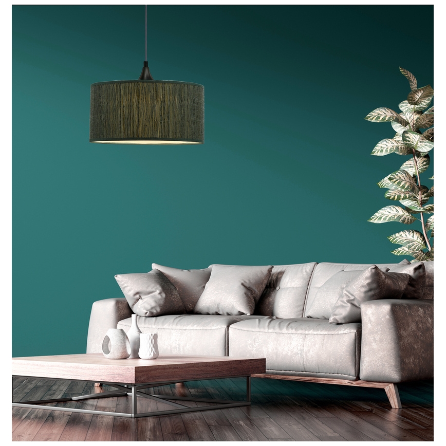 Κρεμαστό φωτιστικό οροφής  PATTI 1xE27/60W/230V διάμετρος 30 cm πράσινο