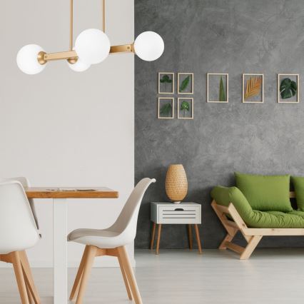 Κρεμαστό φωτιστικό οροφής ράγα ASTRO 4xG9/5W/230V χρυσό