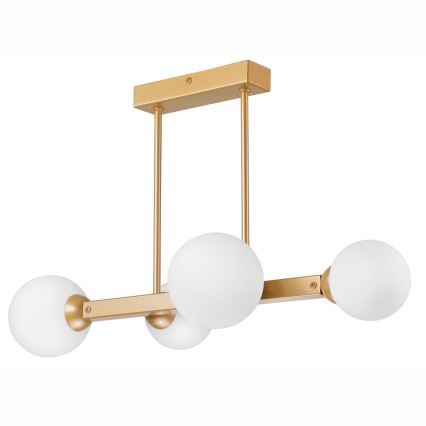 Κρεμαστό φωτιστικό οροφής ράγα ASTRO 4xG9/5W/230V χρυσό