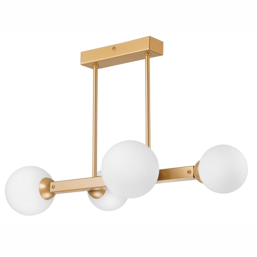 Κρεμαστό φωτιστικό οροφής ράγα ASTRO 4xG9/5W/230V χρυσό