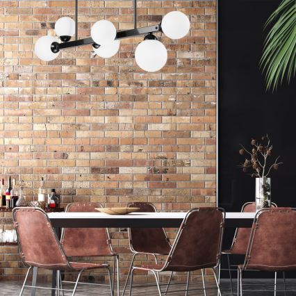 Κρεμαστό φωτιστικό οροφής ράγα ASTRO 6xG9/5W/230V μαύρο