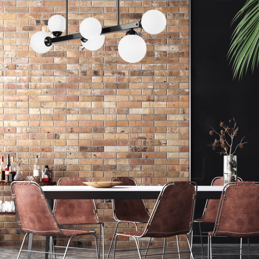 Κρεμαστό φωτιστικό οροφής ράγα ASTRO 6xG9/5W/230V μαύρο