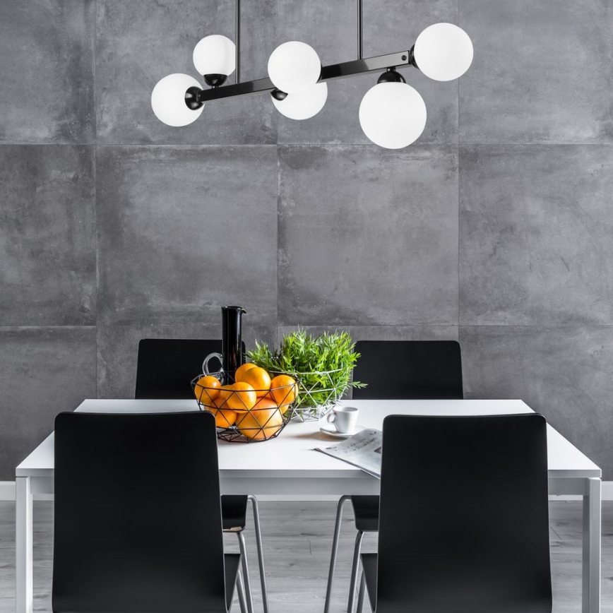 Κρεμαστό φωτιστικό οροφής ράγα ASTRO 6xG9/5W/230V μαύρο