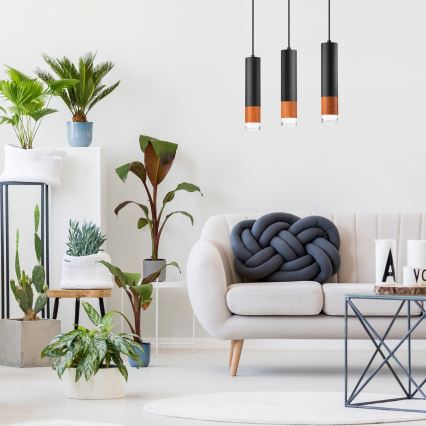 Κρεμαστό φωτιστικό οροφής ράγα AURELIA 3xGU10/10W/230V