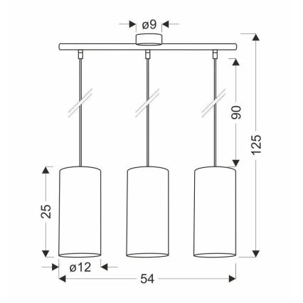 Κρεμαστό φωτιστικό οροφής ράγα FLERI 3xE27/60W/230V rattan