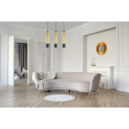 Κρεμαστό φωτιστικό οροφής ράγα PRESCOT 3xGU10/40W/230V χρυσό