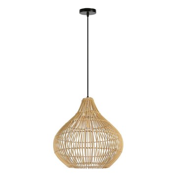 Κρεμαστό φωτιστικό οροφής PELO 1xE27/40W/230V διάμετρος 40 cm rattan
