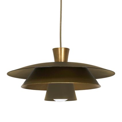 Κρεμαστό φωτιστικό οροφής PLATO 1xE27/15W/230V ορείχαλκος/χρυσό