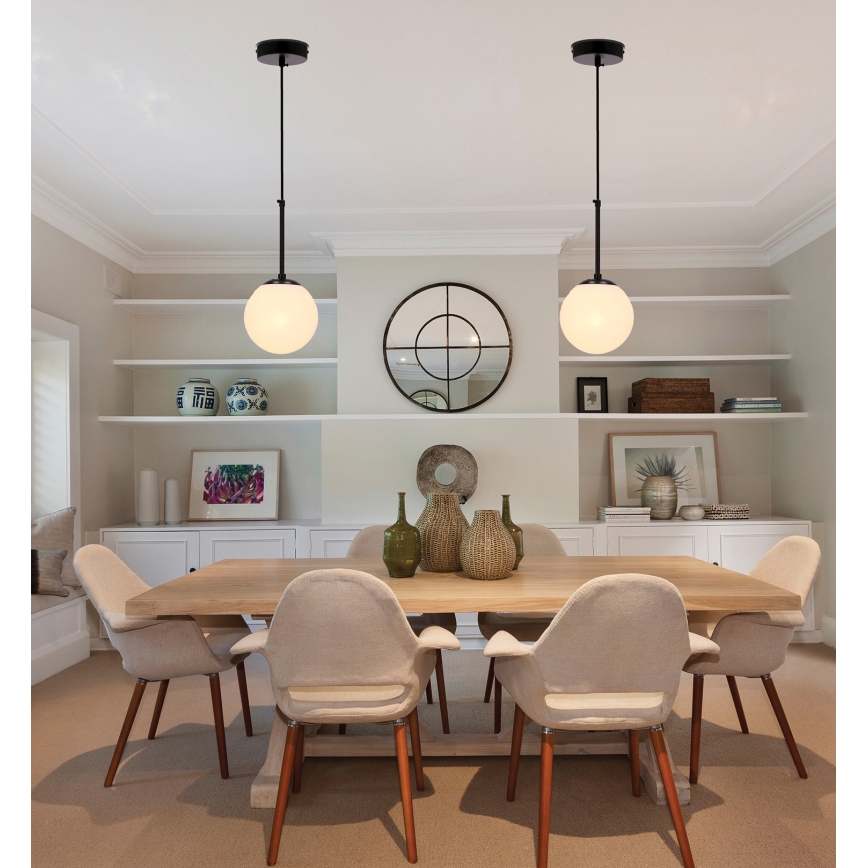 Κρεμαστό φωτιστικό οροφής  POMPEI 1xE27/40W/230V μαύρο