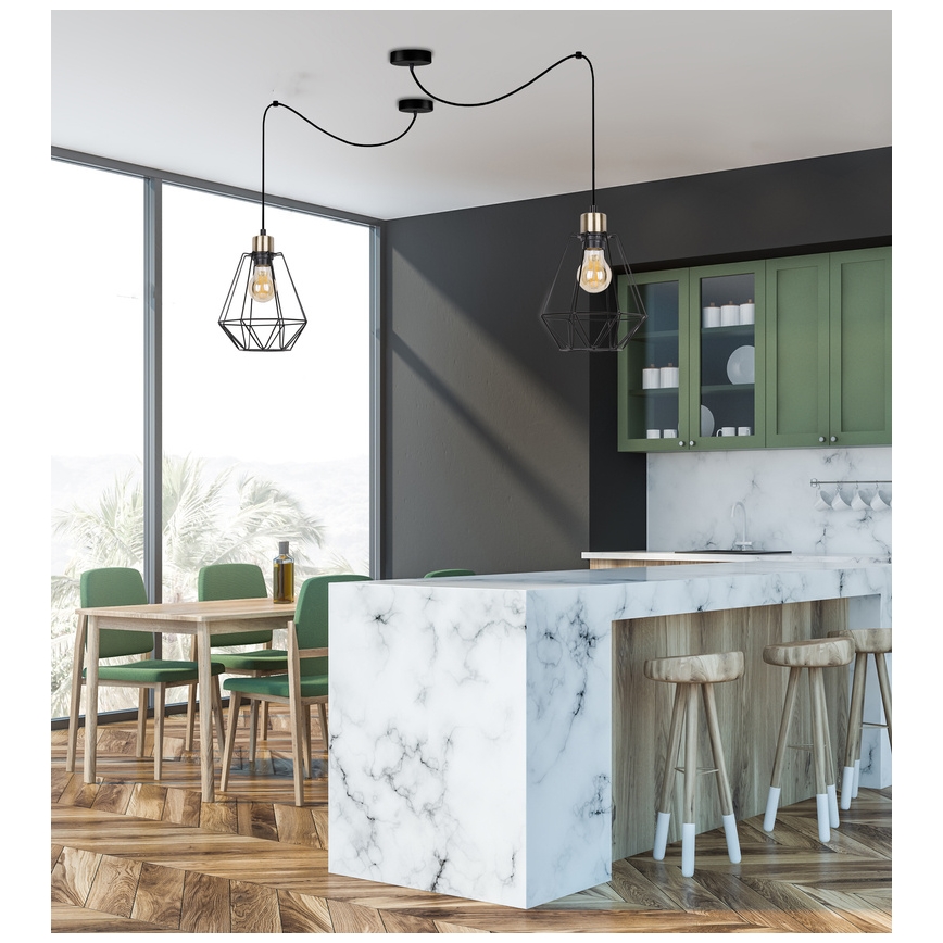 Κρεμαστό φωτιστικό οροφής PRIMO 1xE27/60W/230V spider