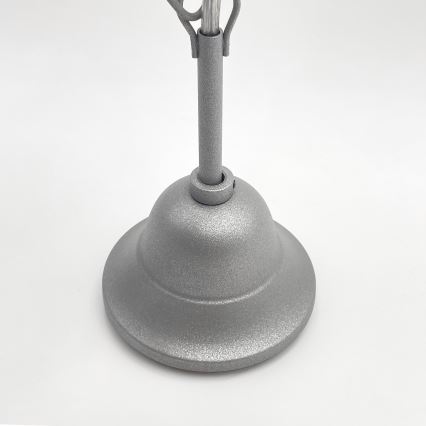 Κρεμαστό φωτιστικό οροφής RETRO 2xE27/60W/230V ασημί