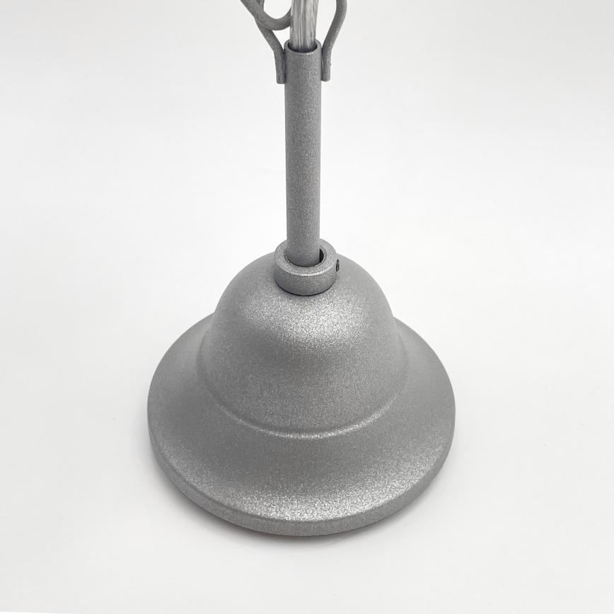 Κρεμαστό φωτιστικό οροφής RETRO 2xE27/60W/230V ασημί