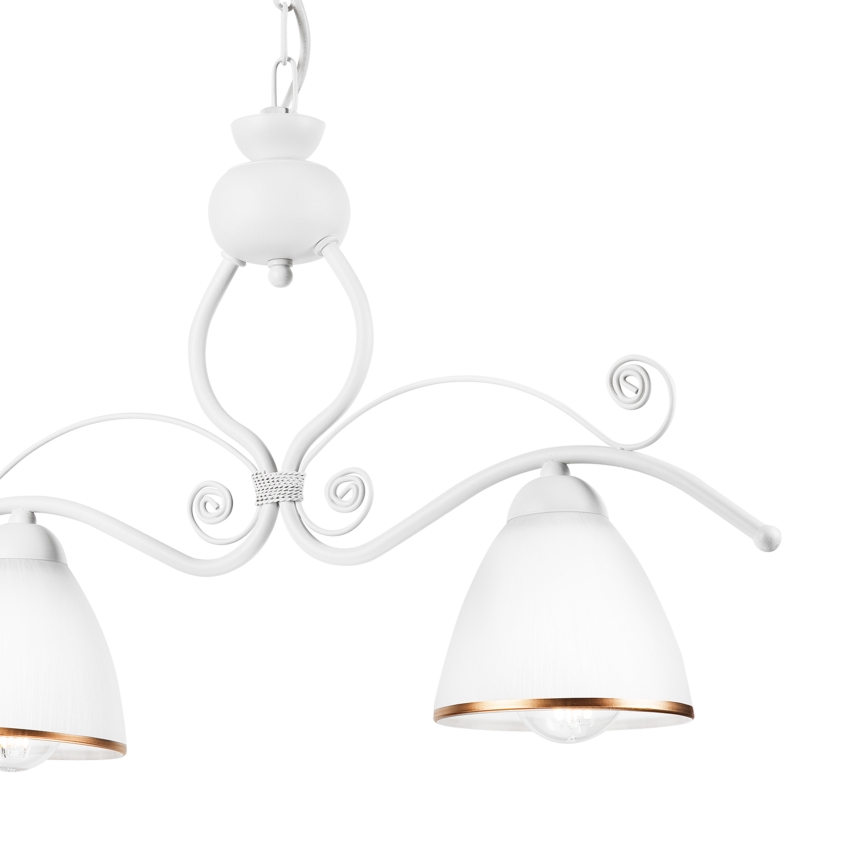 Κρεμαστό φωτιστικό οροφής RETRO 2xE27/60W/230V λευκό ματ