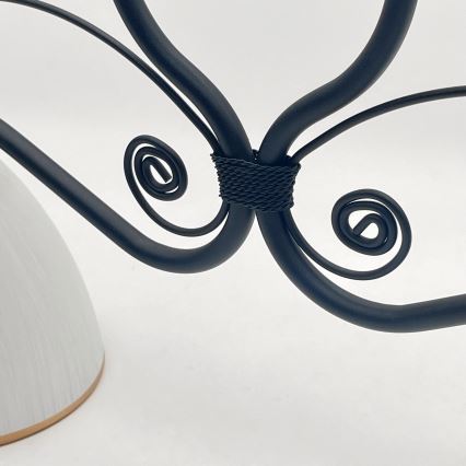 Κρεμαστό φωτιστικό οροφής RETRO 2xE27/60W/230V ματ μαύρο