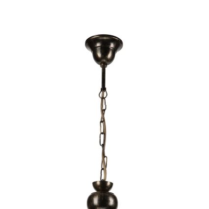 Κρεμαστό φωτιστικό οροφής RETRO 2xE27/60W/230V μπρονζέ/πατίνα