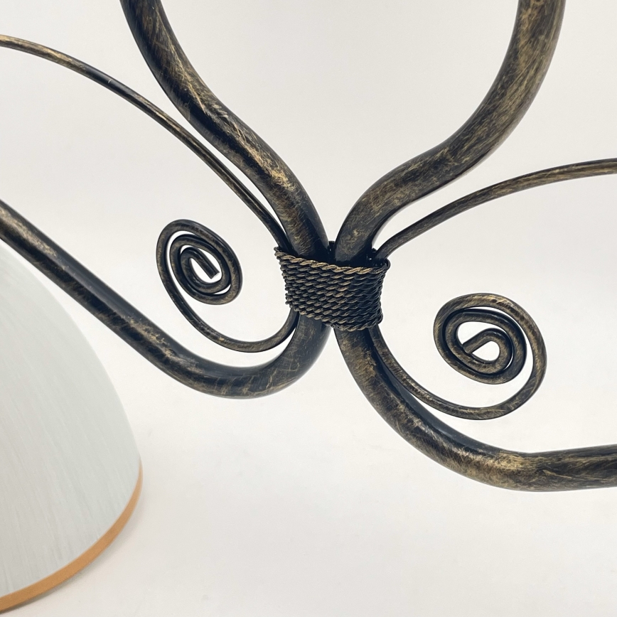 Κρεμαστό φωτιστικό οροφής RETRO 2xE27/60W/230V μπρονζέ/πατίνα